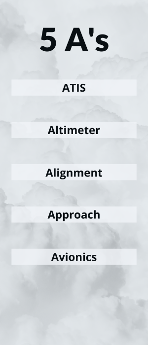 Instrument Approaches: As Easy as 5 A's and T's