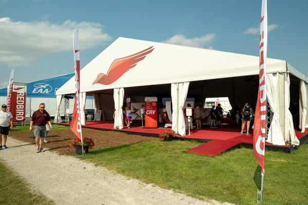 Redbird Booth at AirVenture (#304 in the Main Aircraft Display)