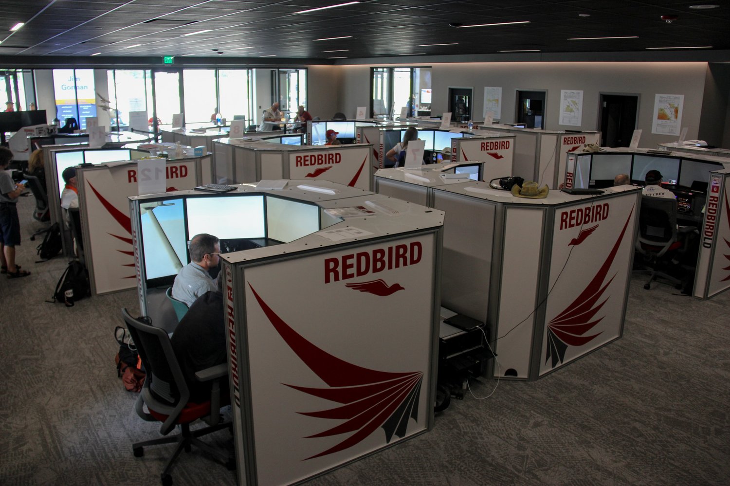 Fleet of Redbird LD Advanced Aviation Training Devices