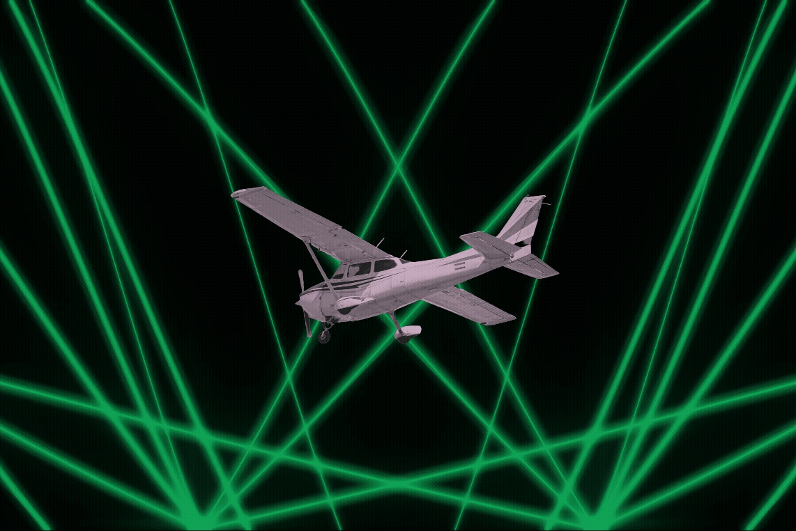 Laser strikes