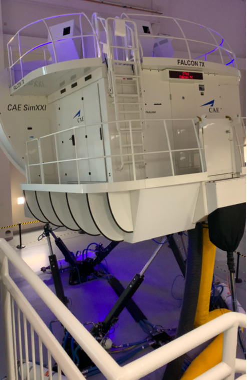 Falcon 7X Simulator at CAE