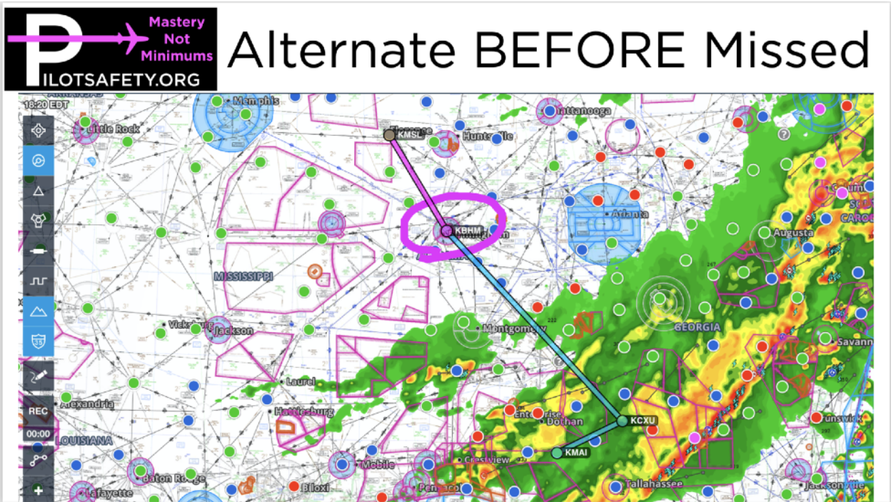 Flight plan from KMSL to KCXU