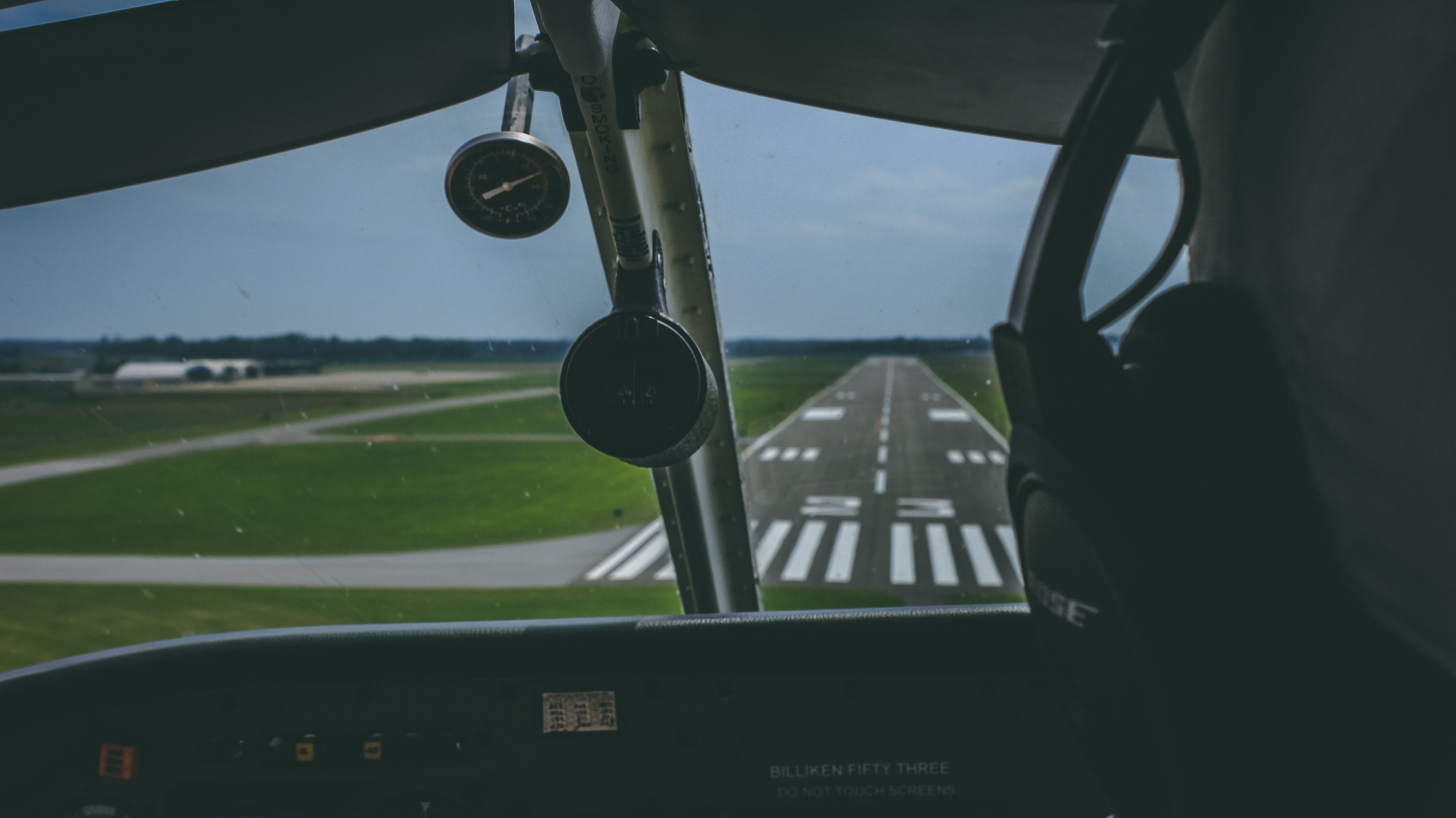 landing on runway