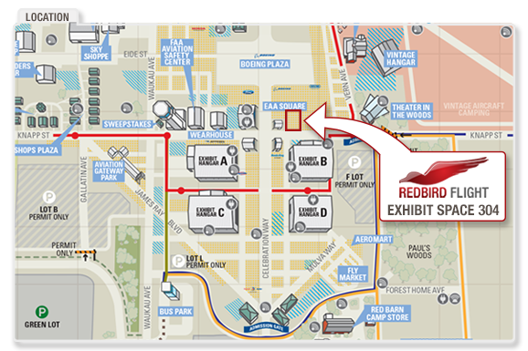 OSH19 Redbird Tent Location