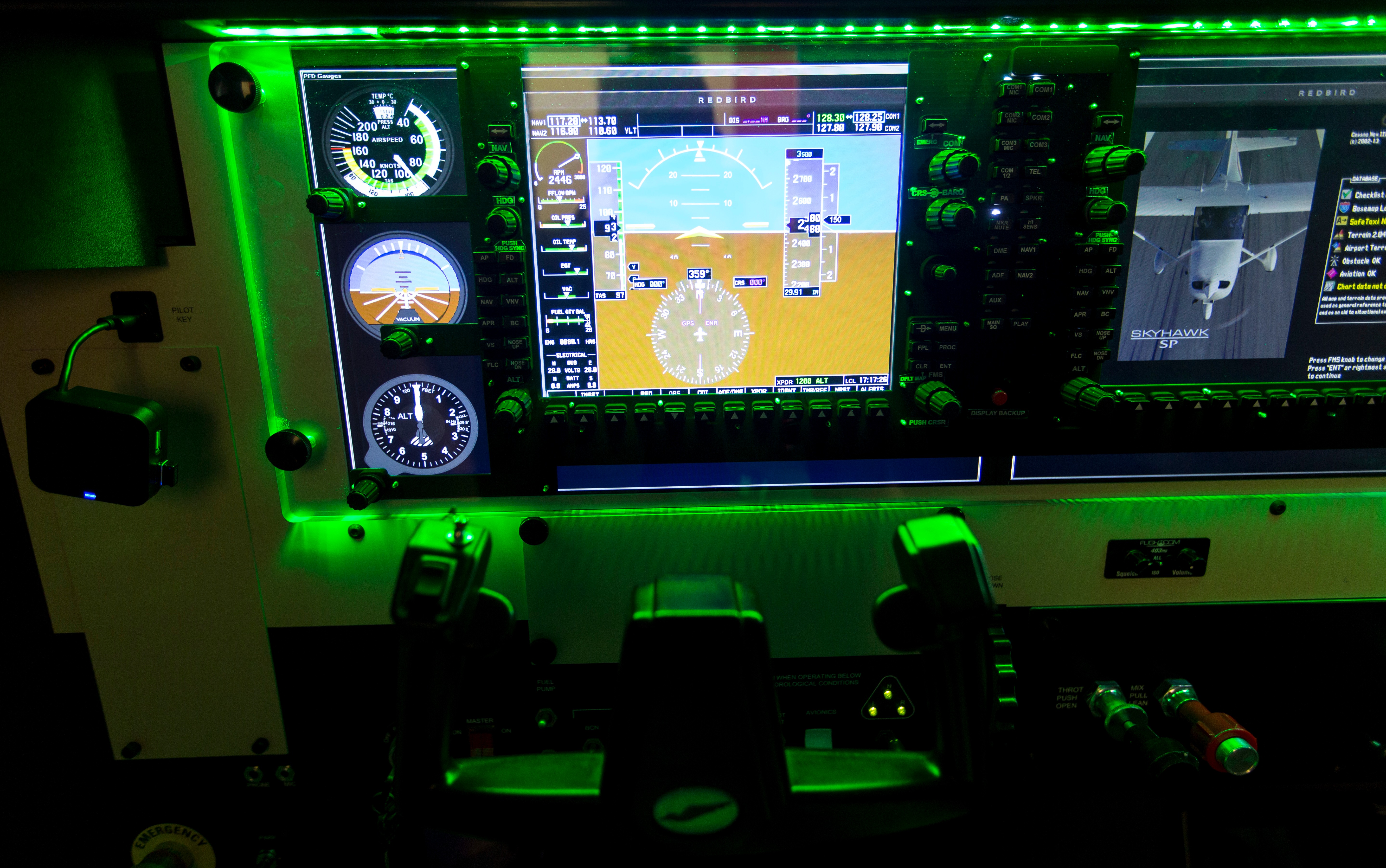 Flight Simulator Instrument Panel