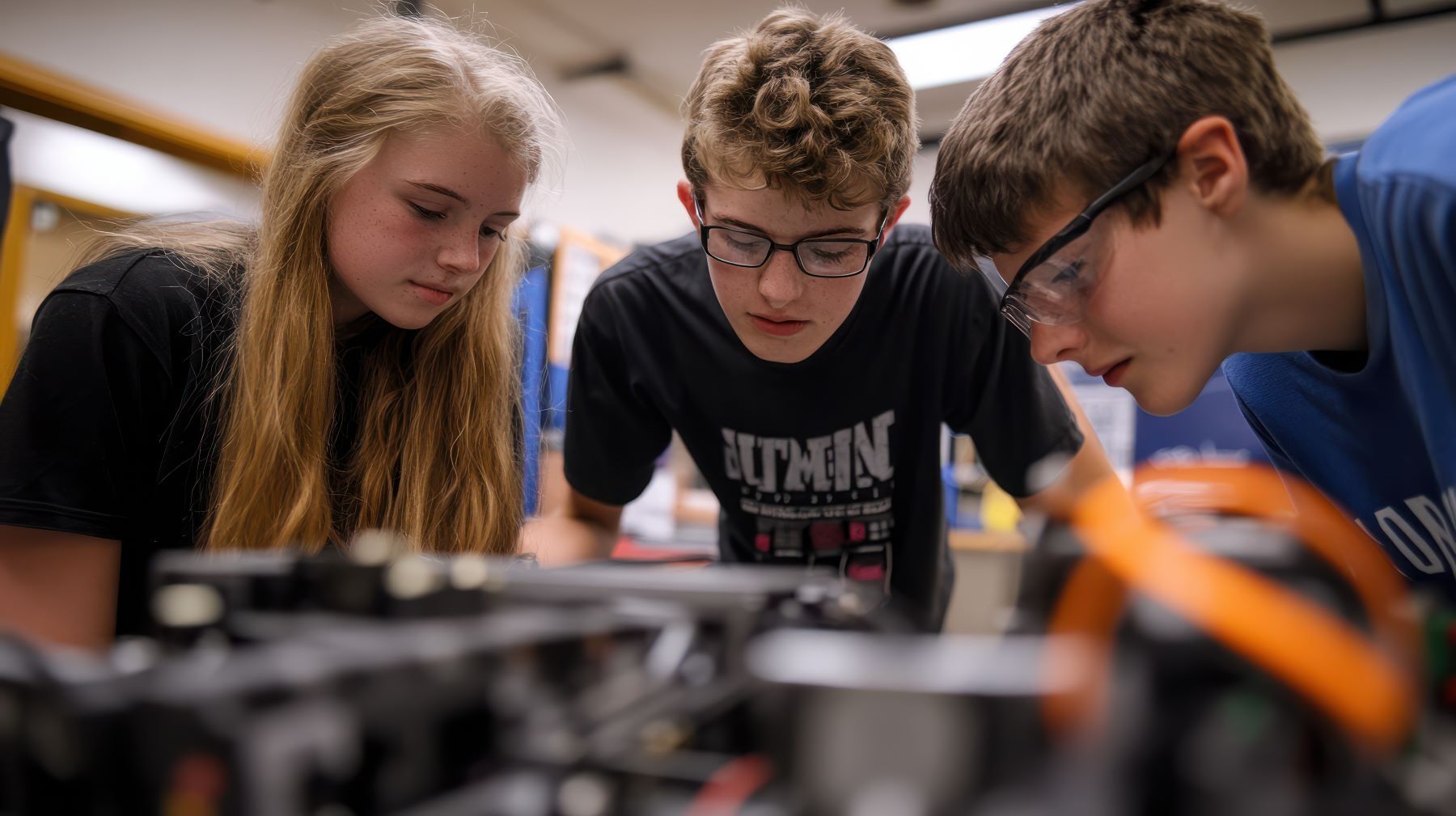 Students in their aviation club
