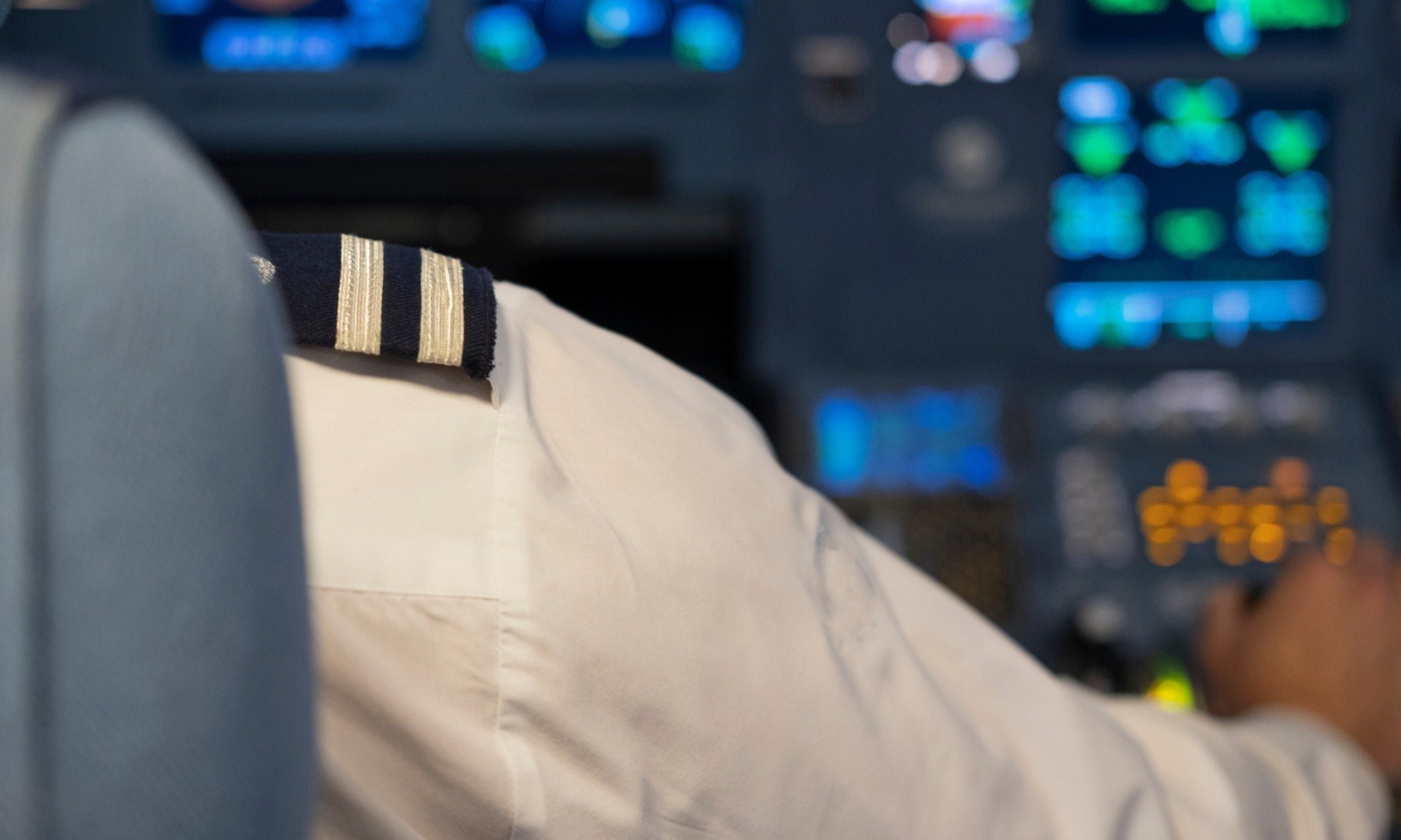 Airline Captain in the left seat