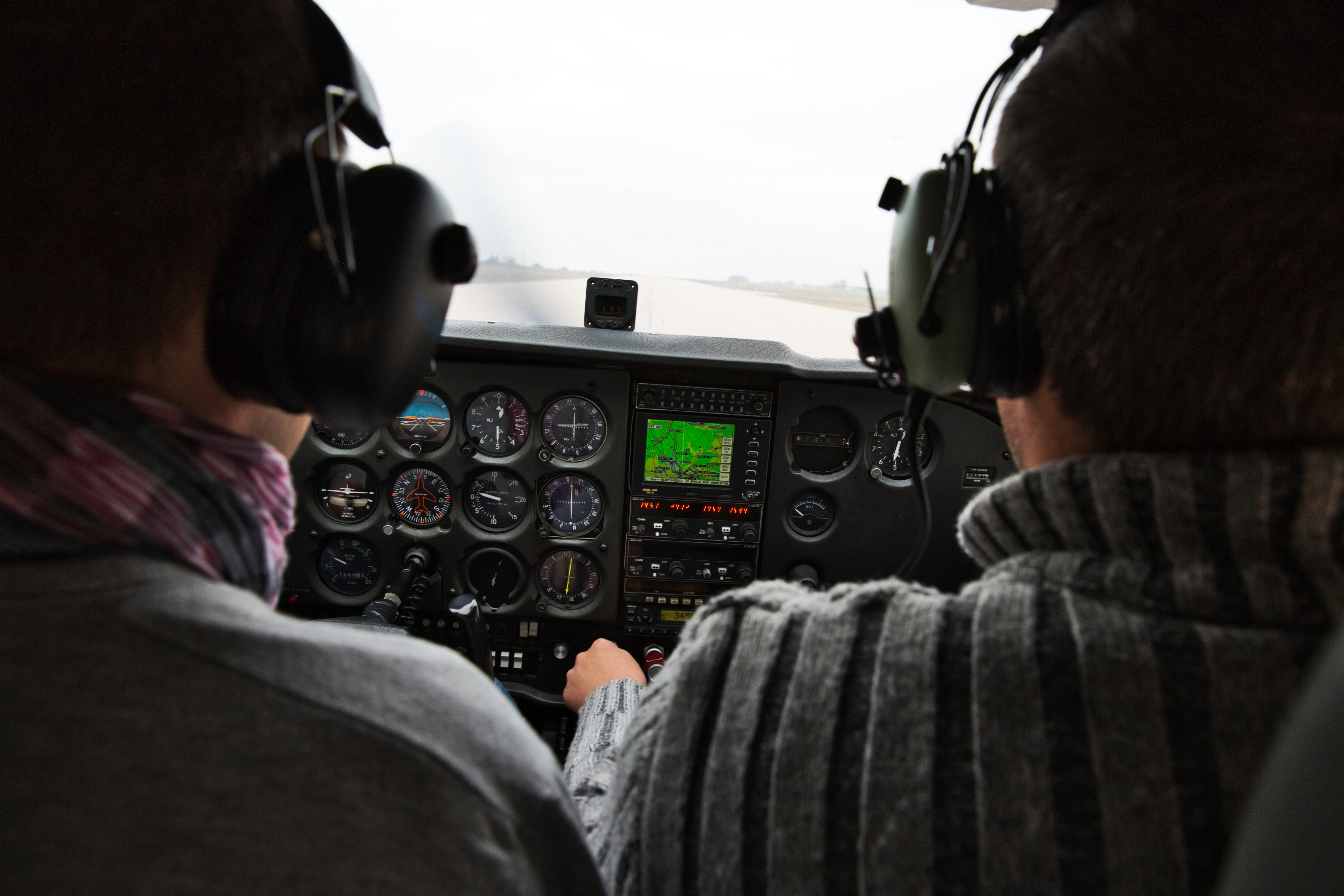 GA pilots on the flight deck