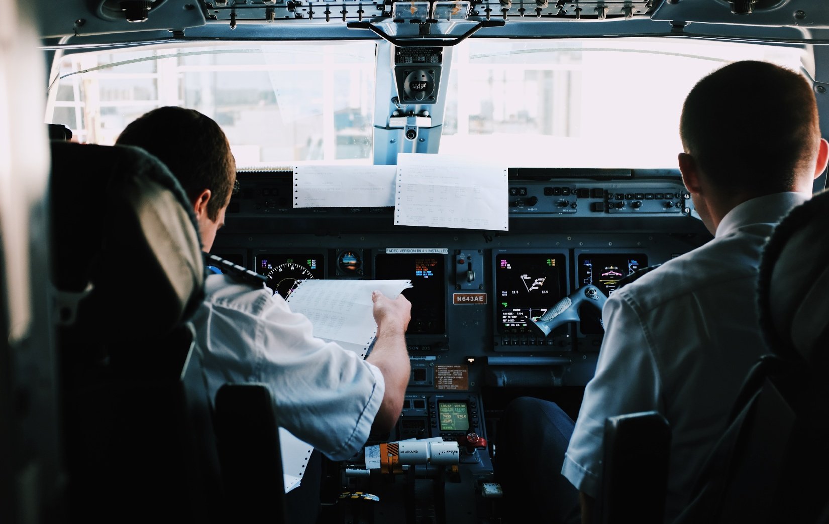 Commercial Pilots Preparing for Takeoff