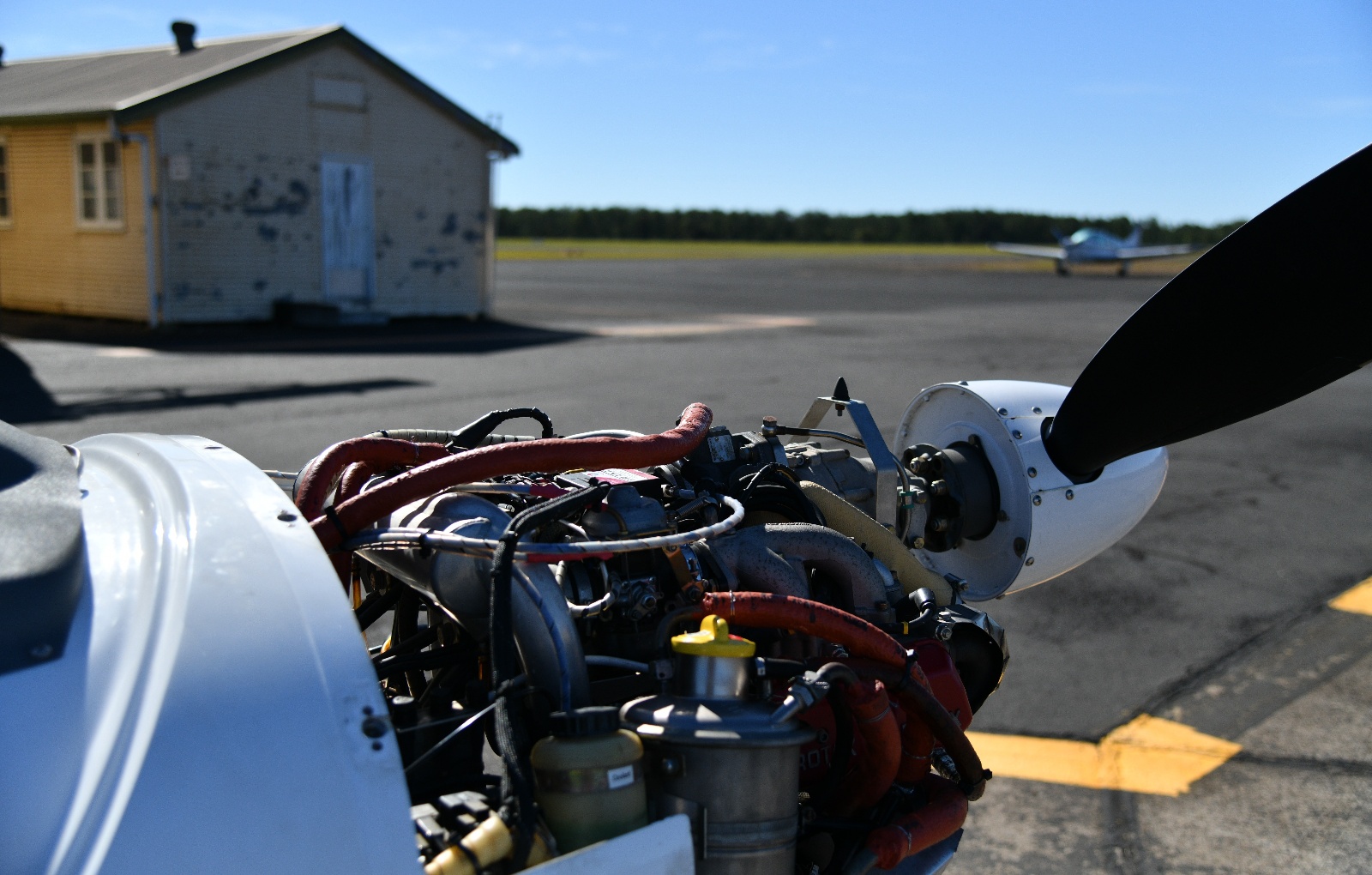 Under the hood of a general aviation airplane