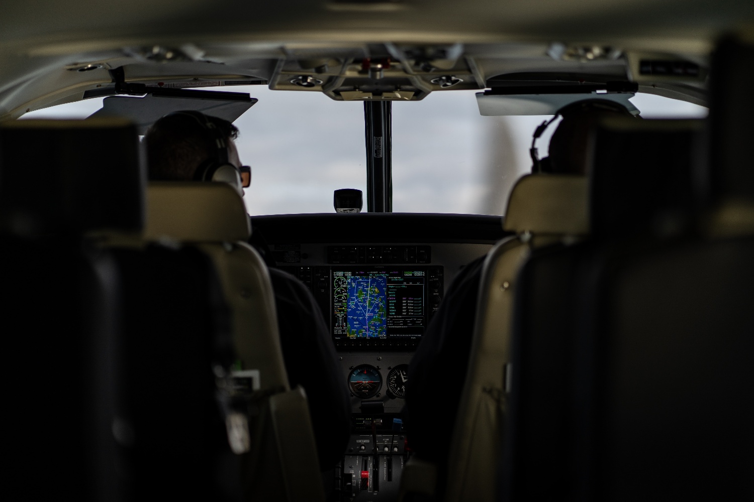 Pilots Flying a Business Jet